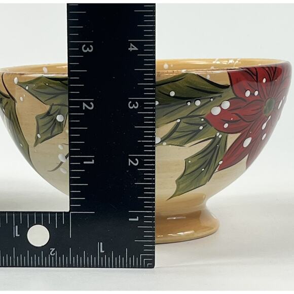 Tabletops Lifestyles Holly Jolly Snowman Cereal Soup Bowls x2 6" Christmas - Picture 9 of 10